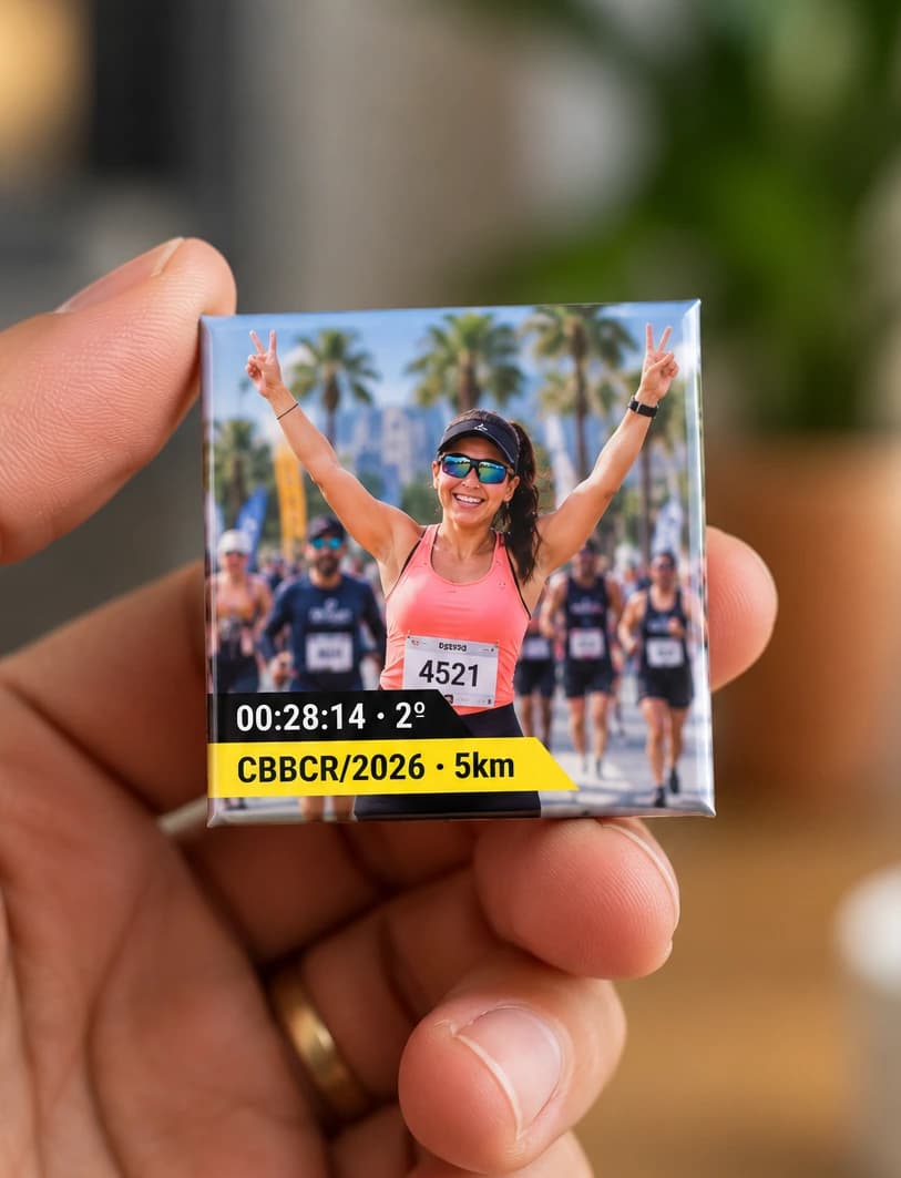 Ímã digital personalizado de corrida