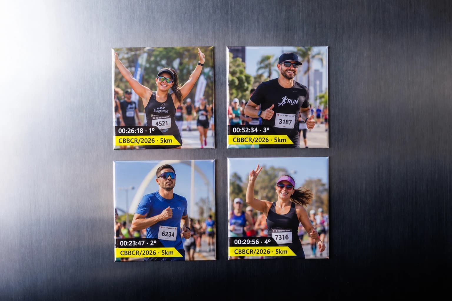 Ímã digital personalizado de corrida · imagem 2