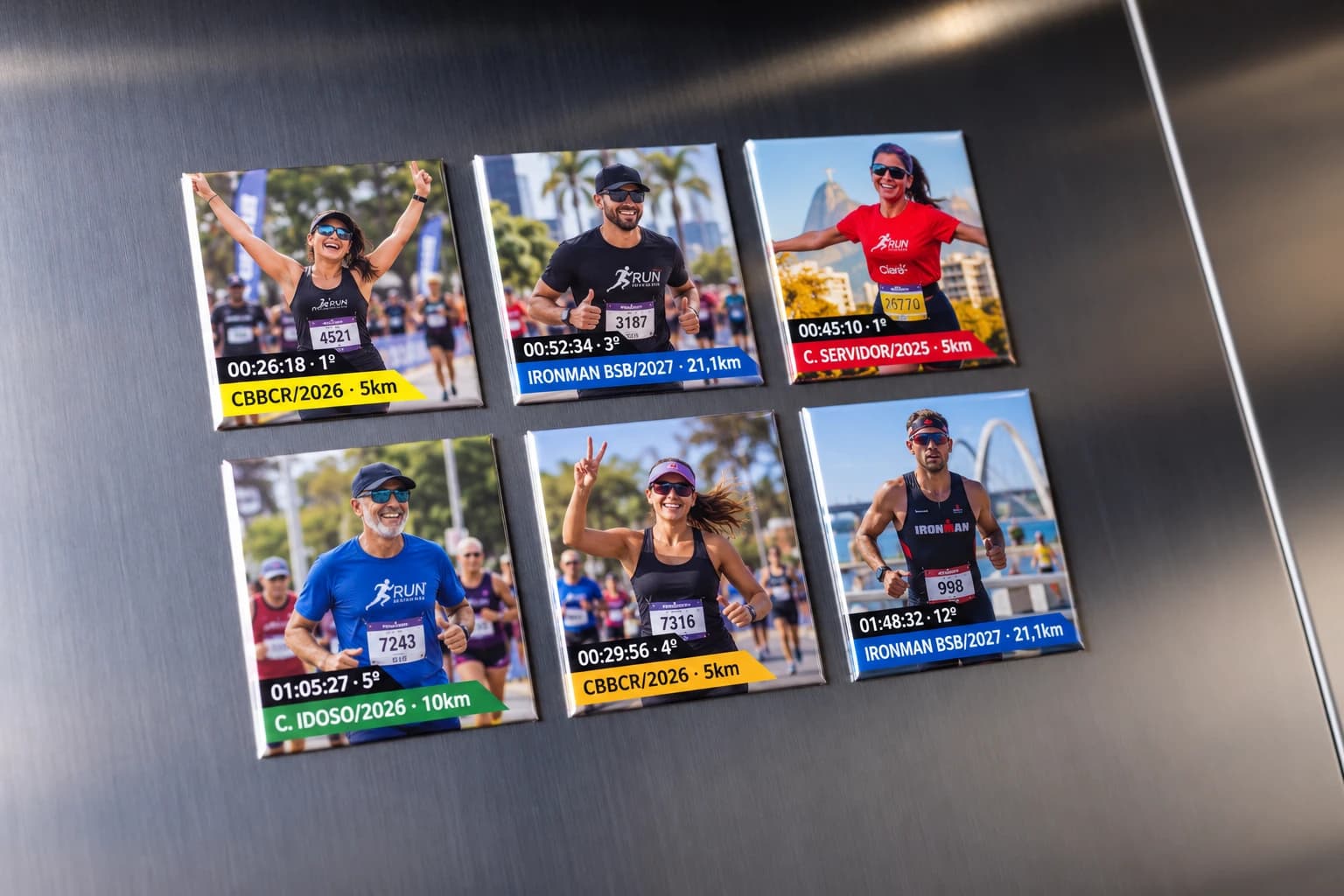 Ímã digital personalizado de corrida · imagem 3