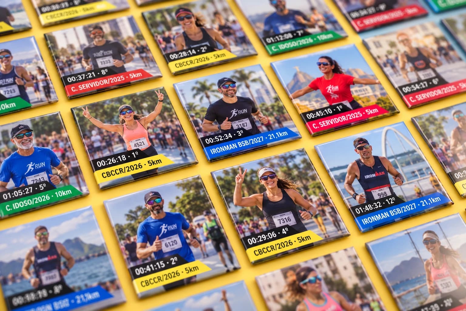 Ímã digital personalizado de corrida · imagem 4