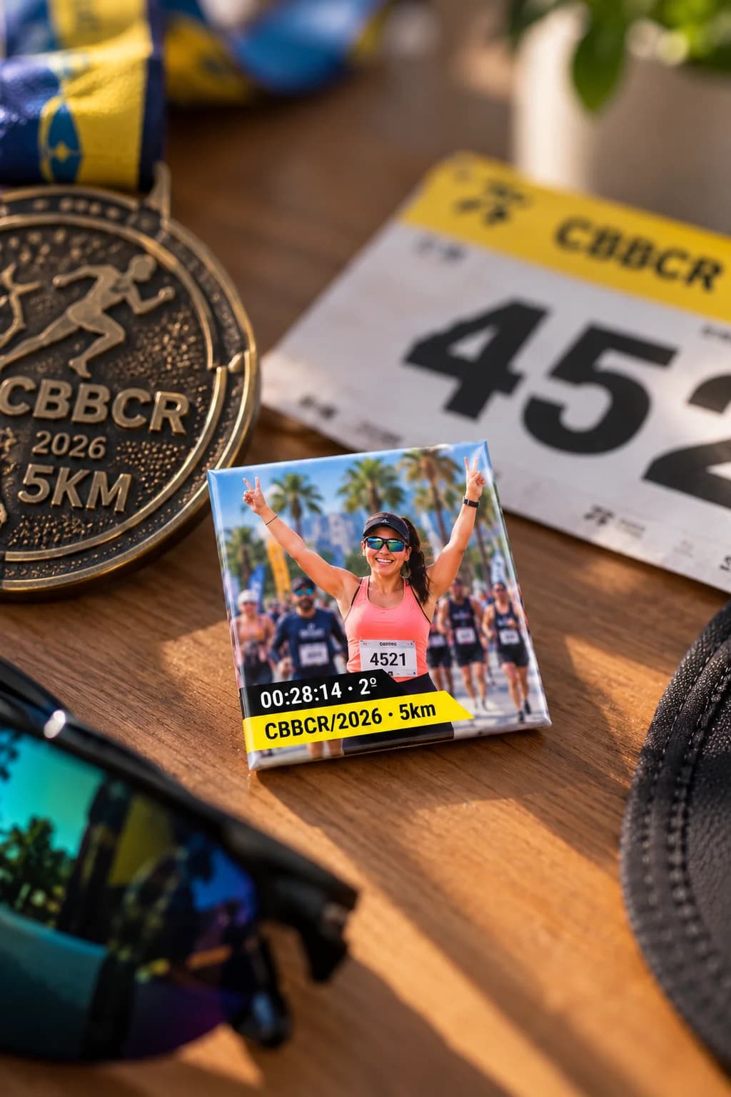 Ímã digital personalizado de corrida · imagem 7